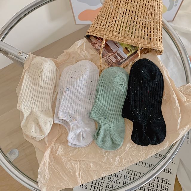 Ribbed No Show Socks Set