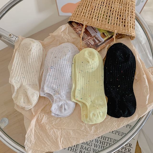 Ribbed No Show Socks Set