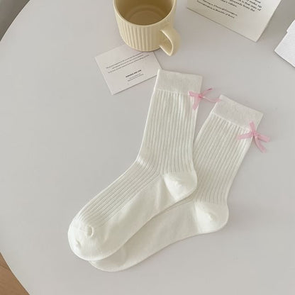 Bow Accent Socks