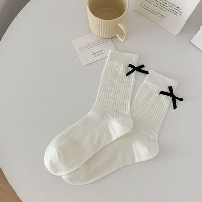 Bow Accent Socks