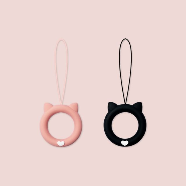 Cat Silicone Phone Charm  / Set