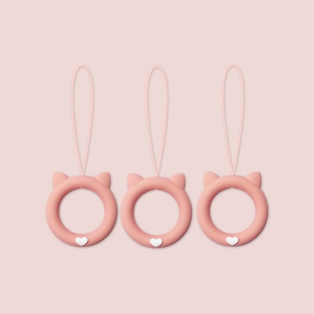 Cat Silicone Phone Charm  / Set