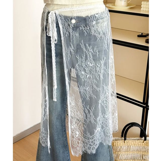 Lace Apron Half Skirt
