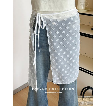 Skirt Lace Apron Half