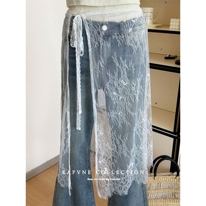 Lace Apron Half Skirt