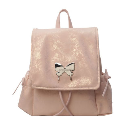 Butterfly Studded Multi-Pocket Flap Backpack