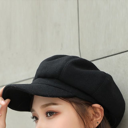 Plain Panel Newsboy Cap