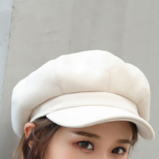 Plain Panel Newsboy Cap