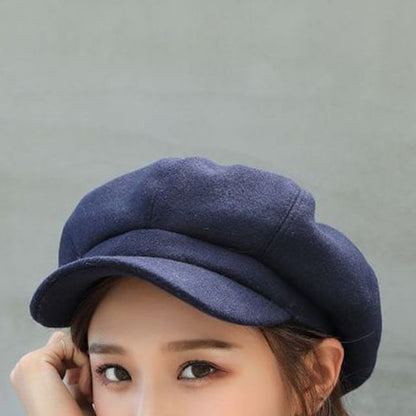 Plain Panel Newsboy Cap