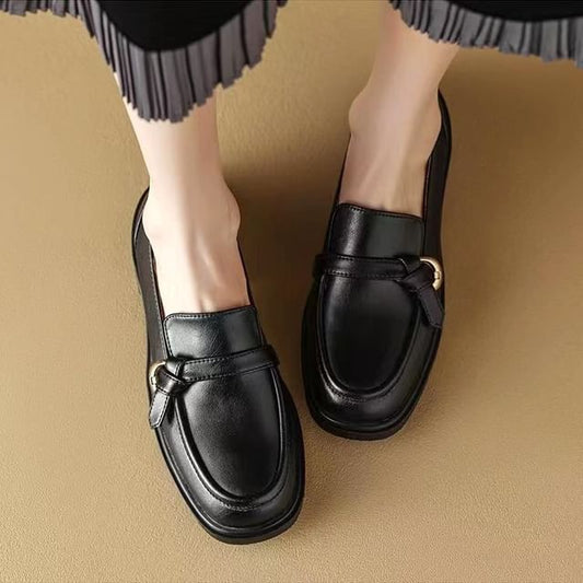 Loafers Faux Leather Plain