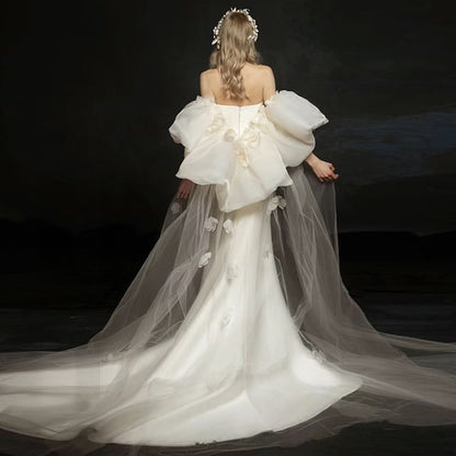 Strapless Mermaid Evening Plain Gown