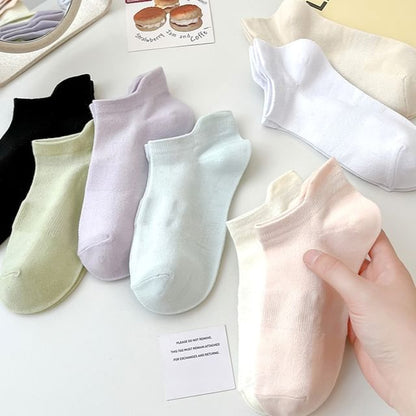 Plain Ankle Socks Set