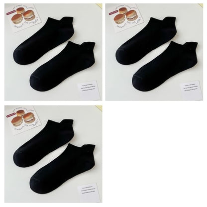 Plain Ankle Socks Set