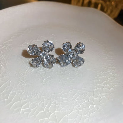 Faux Pearl / Butterfly / Floral Faux Crystal Alloy Stud Earring (Various Designs)