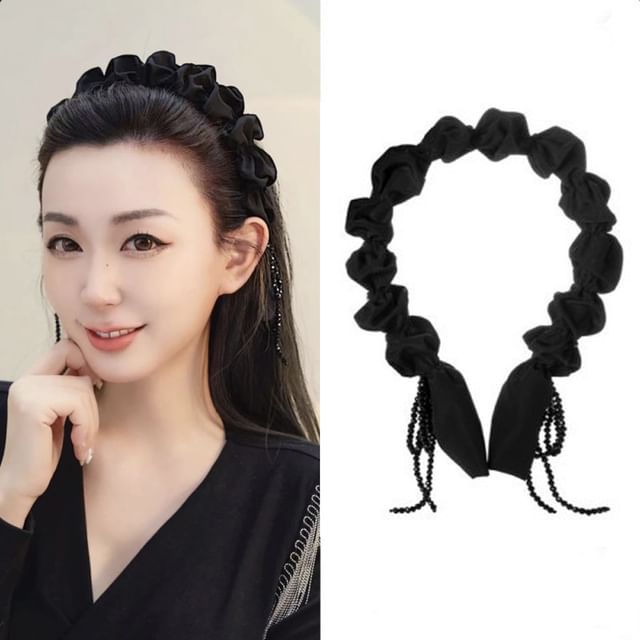Ruffle Trim Hair Band