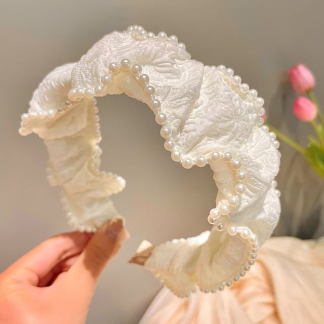Faux Pearl Head Band / Barrette