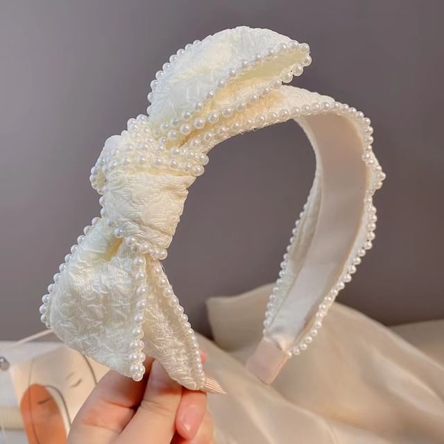 Faux Pearl Head Band / Barrette