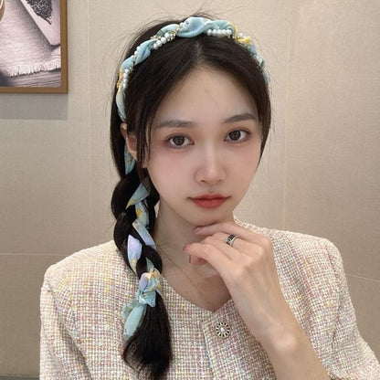 Faux Pearl Head Band