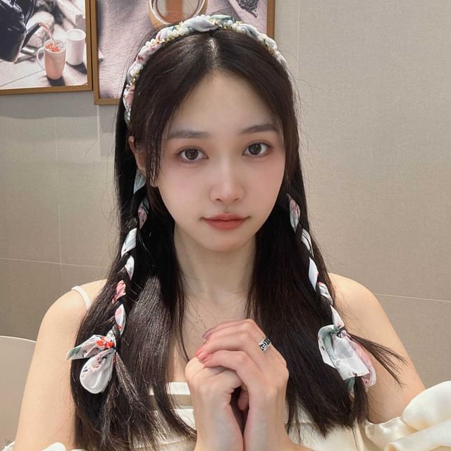 Faux Pearl Head Band