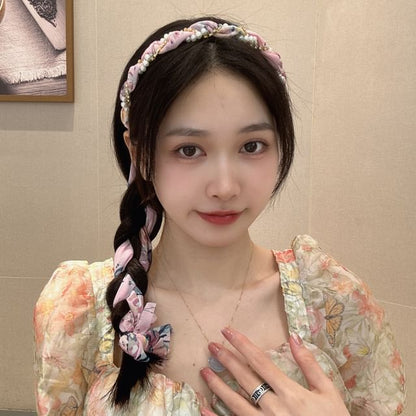 Faux Pearl Head Band