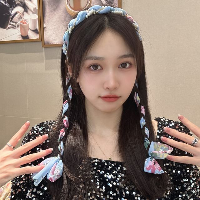 Faux Pearl Head Band