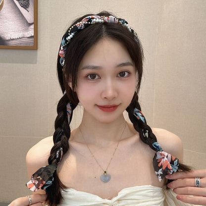 Faux Pearl Head Band