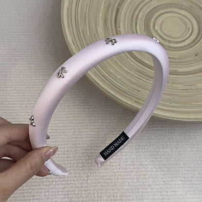 Bow Studded Hair Band / Hair Clip
