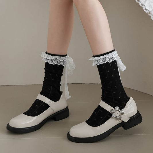 Lace Bow Socks