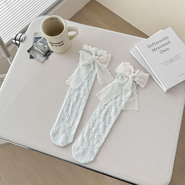 Lace Bow Socks