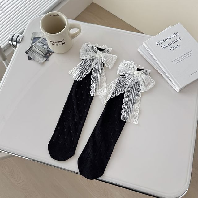 Lace Bow Socks