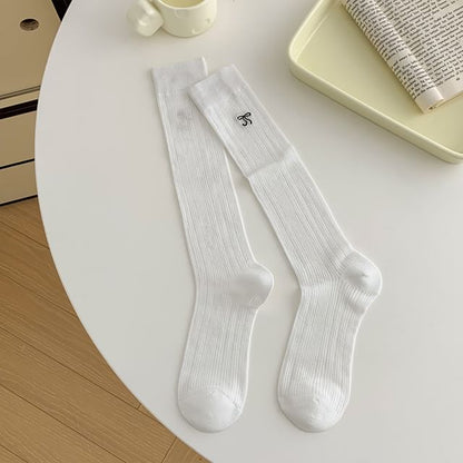Bow Tall Socks