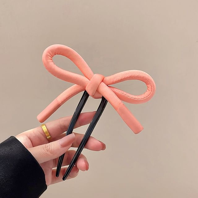 Bow Fabric Hair Stick