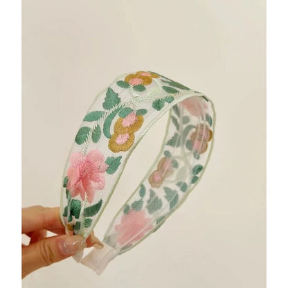 Embroidered Ribbon Hair Clip / Headband (Various Designs)