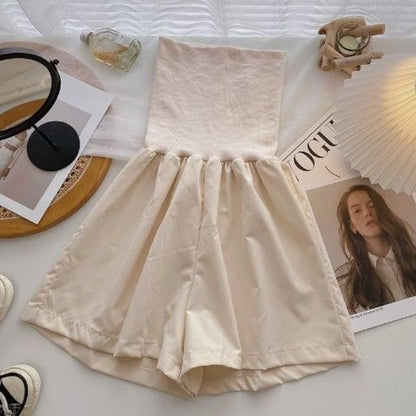 Strapless Romper Plain