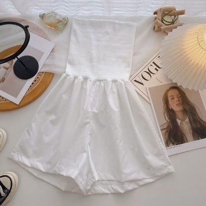 Strapless Romper Plain