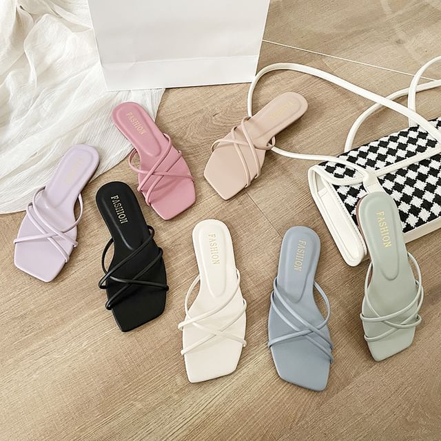 Plain Slide Sandals