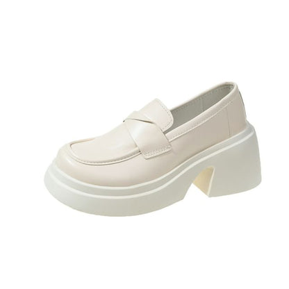 Platform Plain Loafers