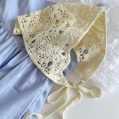Plain Crochet Knit Headkerchief