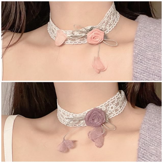 Floral Lace Choker