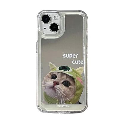 Case Phone Mirrored Cat