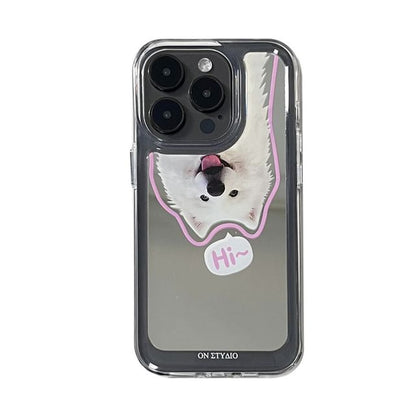 Animal Mirrored Phone Case - iPhone 15 Pro Max / 15 Pro / 15 Plus / 15 / 14 Pro Max / 14 Pro / 14 Plus / 14 / 13 Pro Max / 13 Pro / 13 / 13 mini / 12 Pro Max / 12 Pro / 12 / 12 mini / 11 Pro Max / 11 Pro / 11