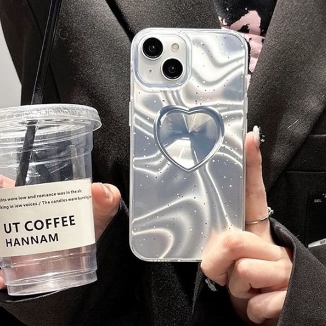 Phone Case Heart Holographic