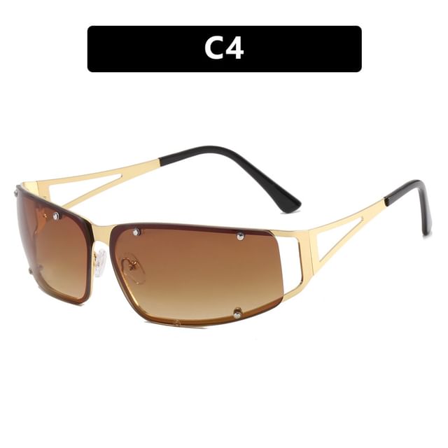 Metallic Frame Sunglasses