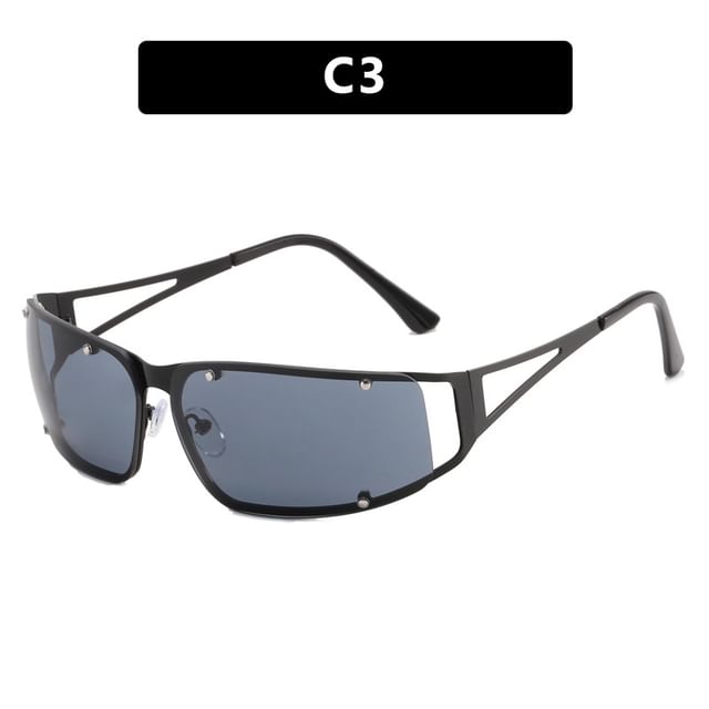 Metallic Frame Sunglasses