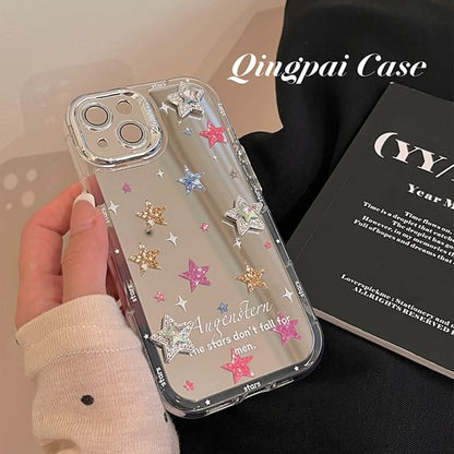 Star / Mirrored Phone Case - iPhone 15 Pro Max / 15 Pro / 15 Plus / 15 / 14 Pro Max / 14 Pro / 14 Plus / 14 / 13 Pro Max / 13 Pro / 13 / 13 mini / 12 Pro Max / 12 Pro / 12 / 12 mini / 11 Pro Max / 11 Pro / 11