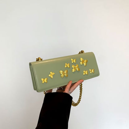 Butterfly Box Flap Crossbody Bag