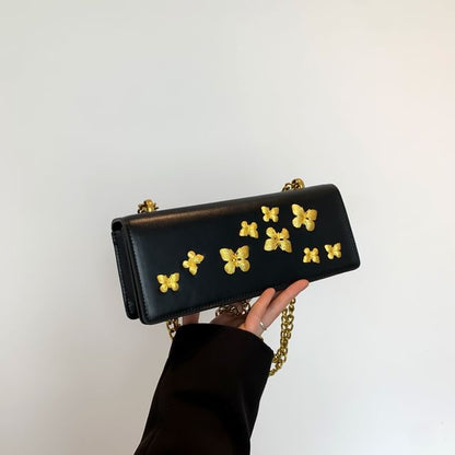Butterfly Box Flap Crossbody Bag