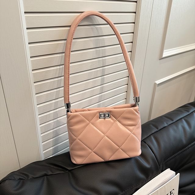 Quilted Twisted Bucket Bag