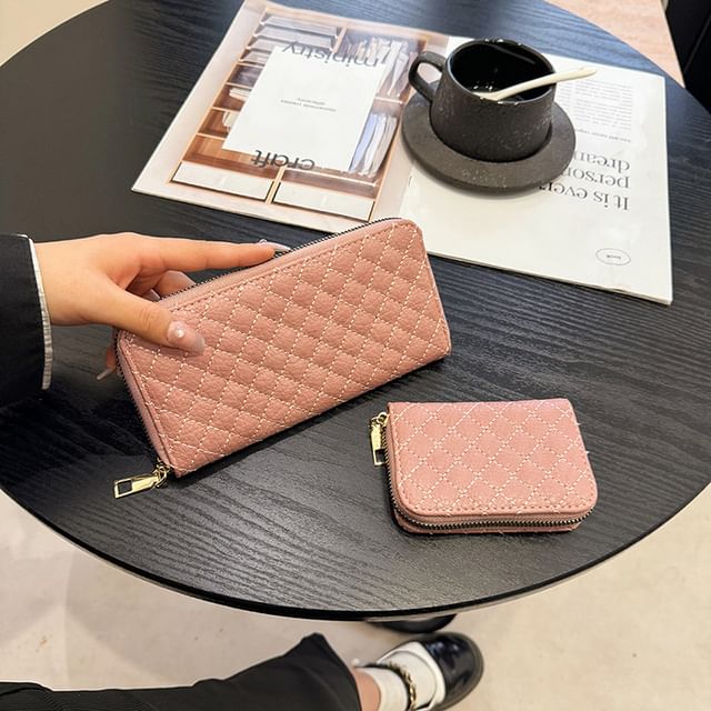 Quilted Long Wallet