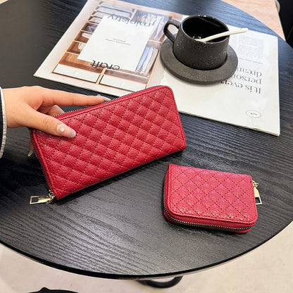 Quilted Long Wallet